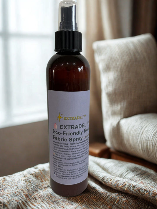 EXTRADEL™ Premium Eco-Friendly Room & Fabric Freshener, Plant-Based, Essential Oil Scent, Biodegradable 8 fl oz