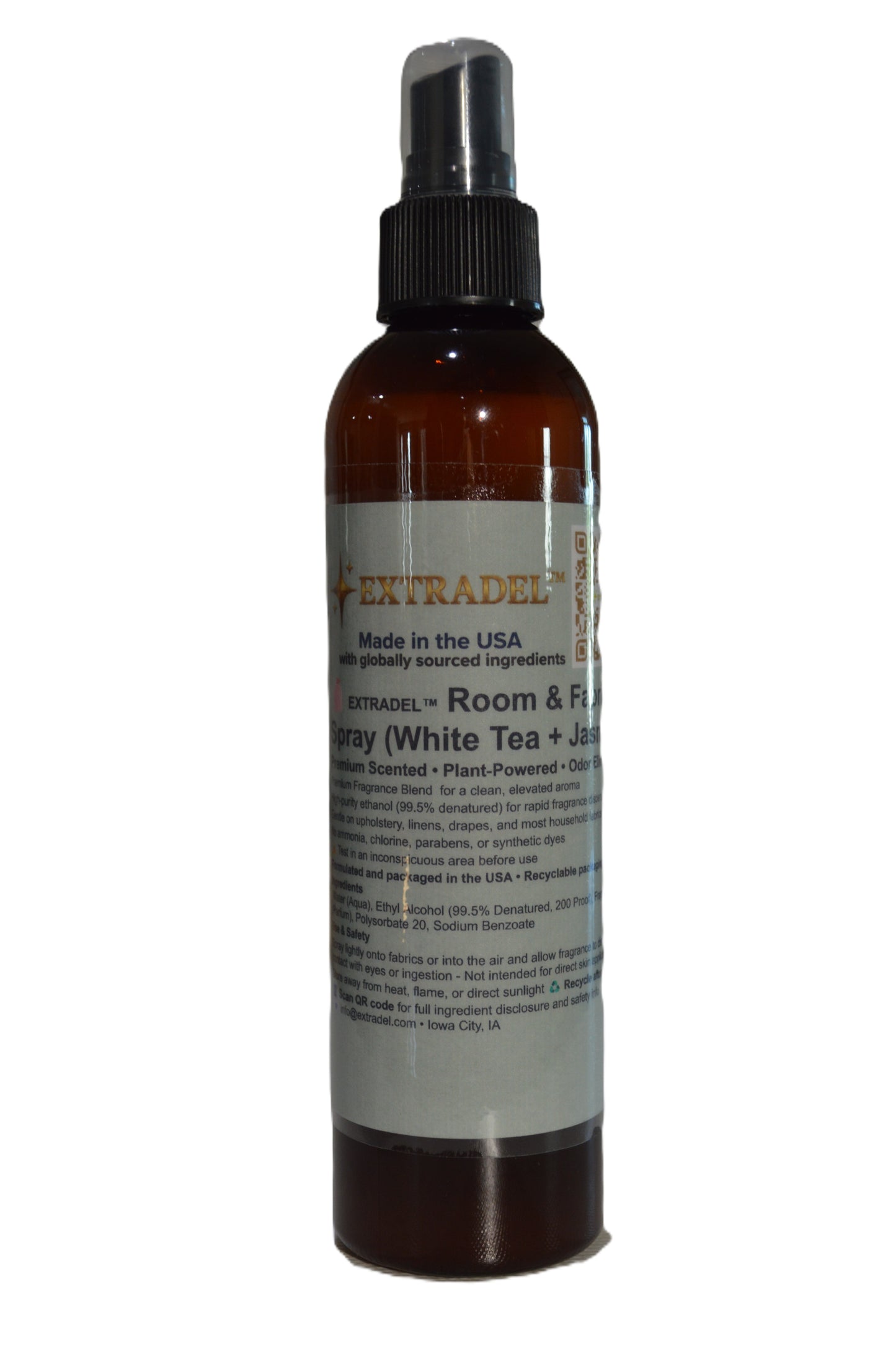 EXTRADEL™ Premium Eco-Friendly Room & Fabric Freshener, Plant-Based, Essential Oil Scent, Biodegradable 8 fl oz