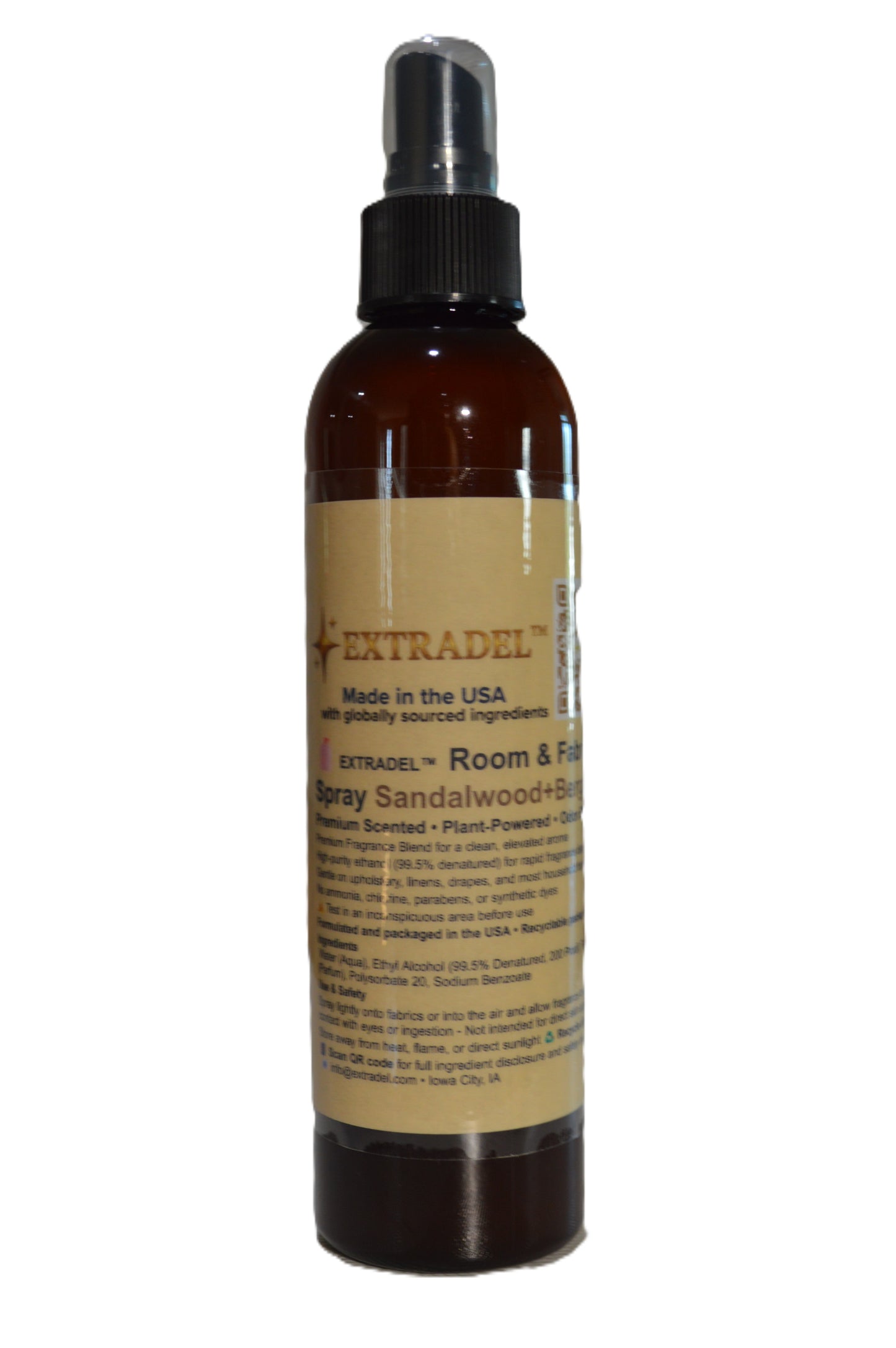 EXTRADEL™ Premium Eco-Friendly Room & Fabric Freshener, Plant-Based, Essential Oil Scent, Biodegradable 8 fl oz